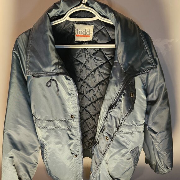 Vintage Todd Quilted Bomber Jacket Men’s Size Large – Insulated Workwear Coat - Picture 5 of 11